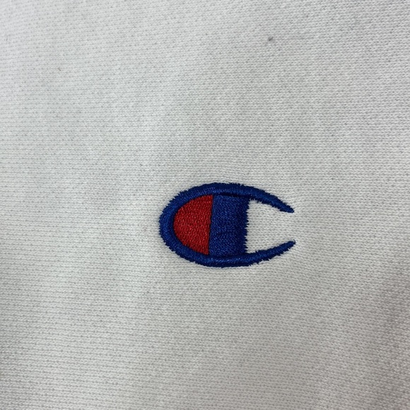 Champion Cropped Sweatshirt White Size Extra Large XL - Picture 7 of 16